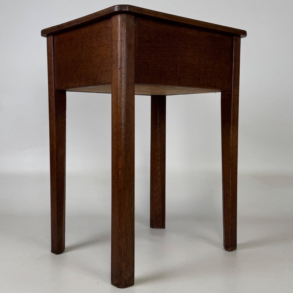 Antique 20th Century Storage Box On Stand In Oak  View VIII