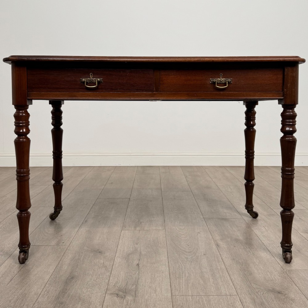  Antique 19th Century Fine Quality Writing Table In Mahogany 