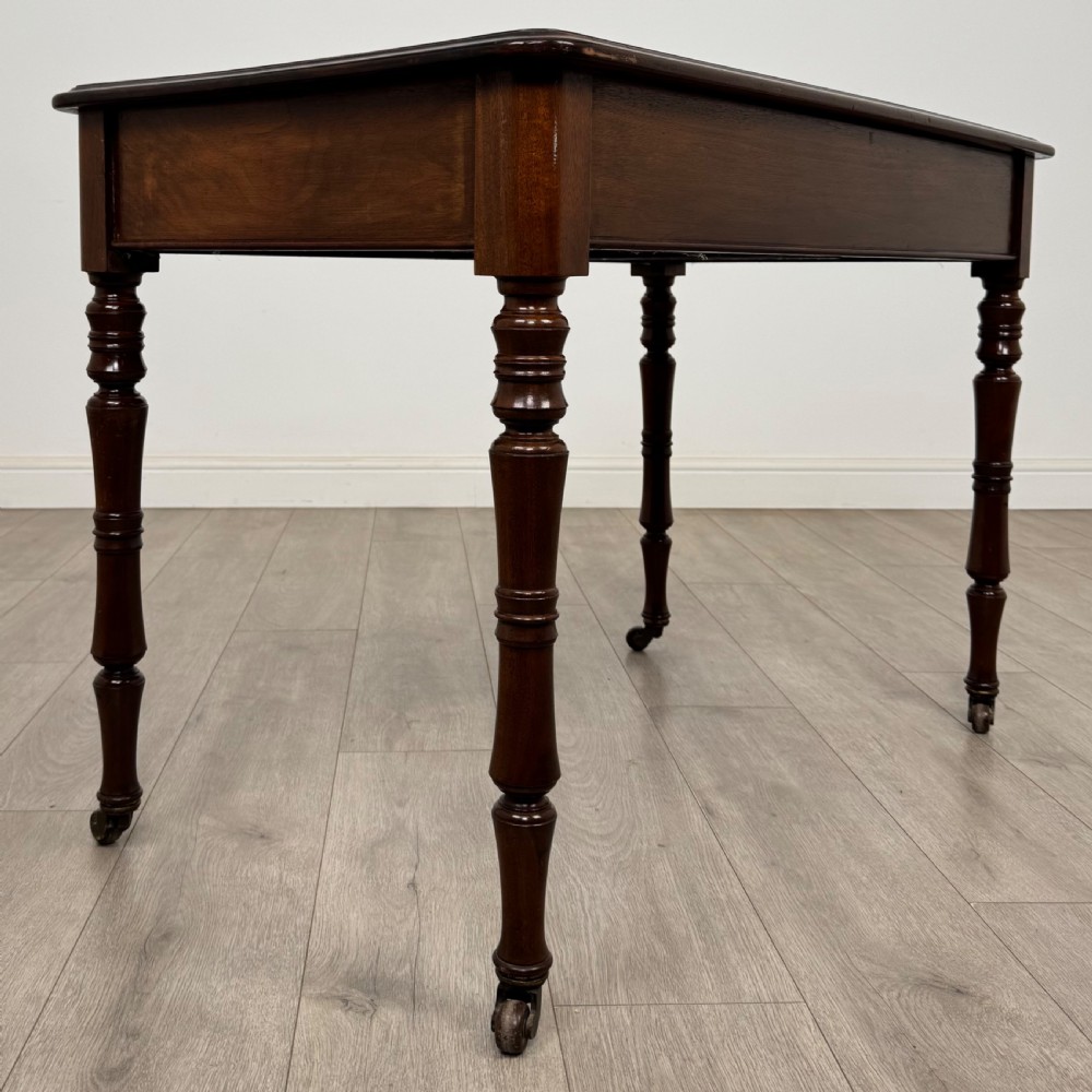  Antique 19th Century Fine Quality Writing Table In Mahogany  View IV