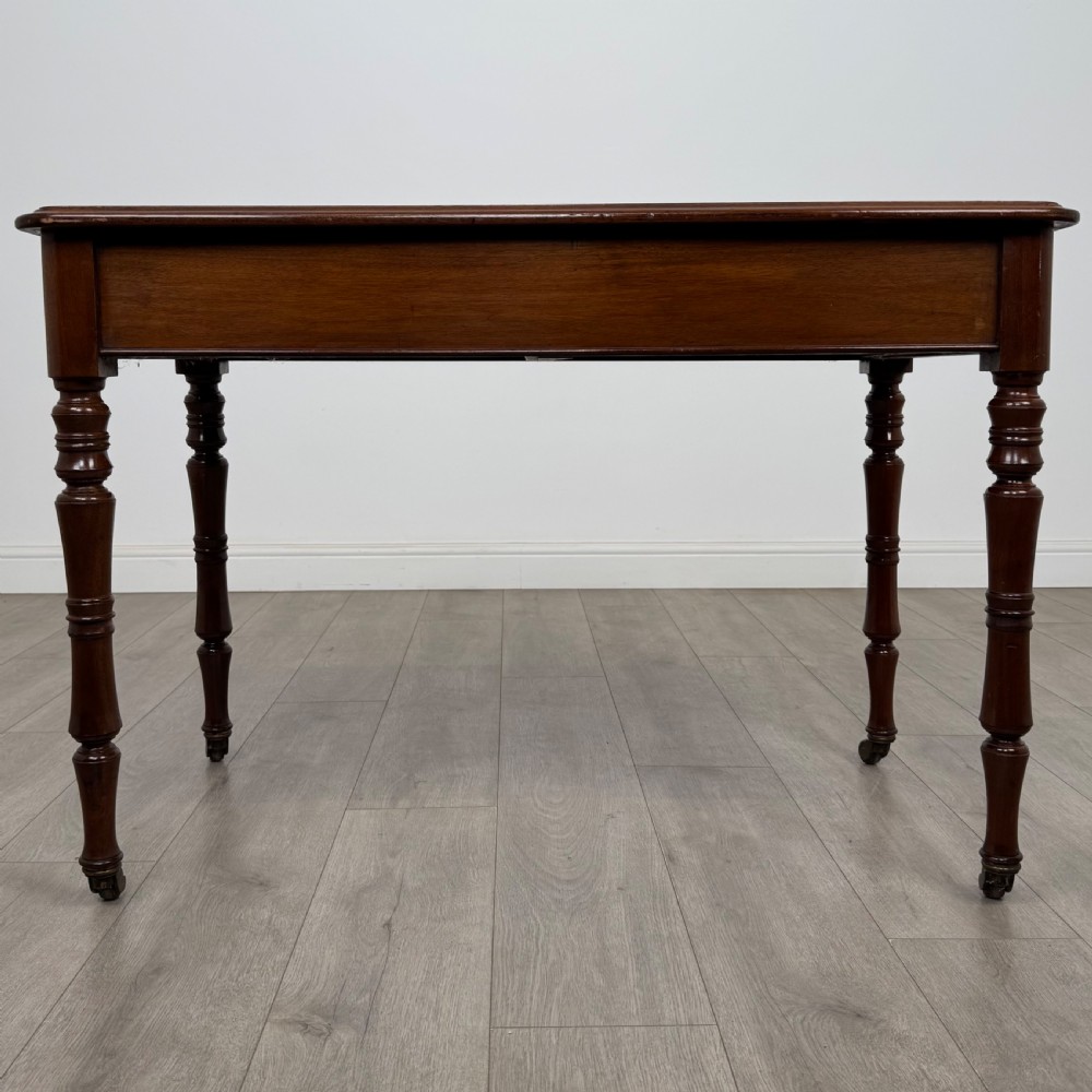  Antique 19th Century Fine Quality Writing Table In Mahogany  View V