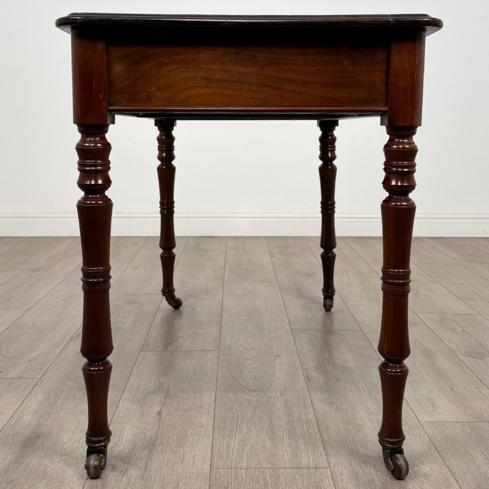  Antique 19th Century Fine Quality Writing Table In Mahogany  View VII