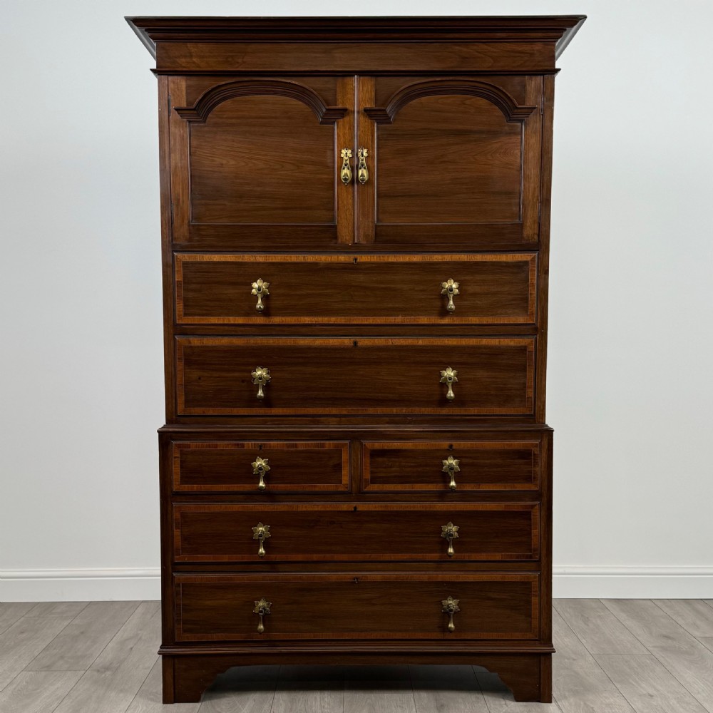 Antique 20th Century Unusual Chest Of Drawers In Mahogany 