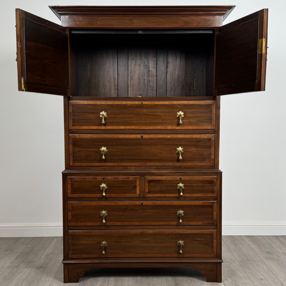 Antique 20th Century Unusual Chest Of Drawers In Mahogany  View II