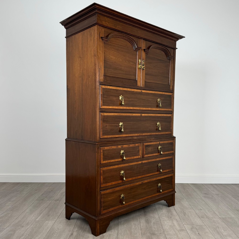 Antique 20th Century Unusual Chest Of Drawers In Mahogany  View IX