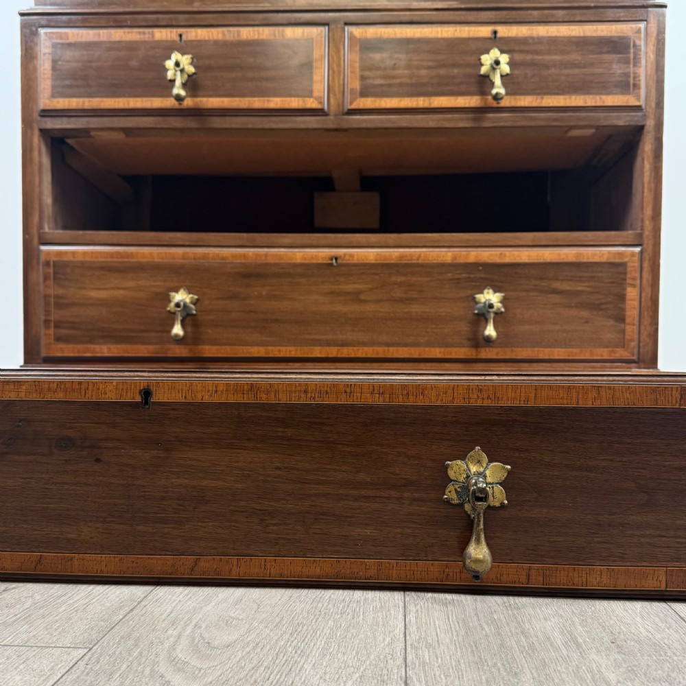 Antique 20th Century Unusual Chest Of Drawers In Mahogany  View XI