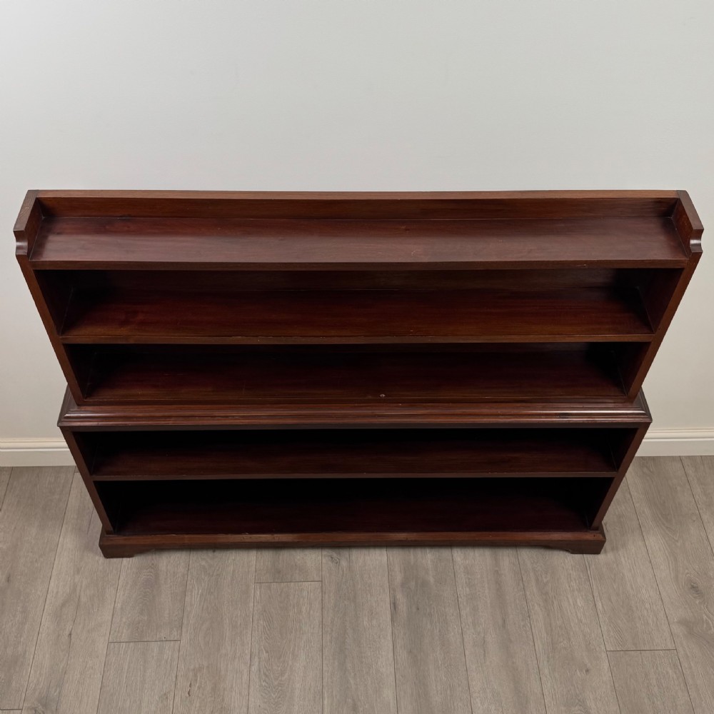 Antique 20th Century Good Quality Bookcase In Mahogany  View X