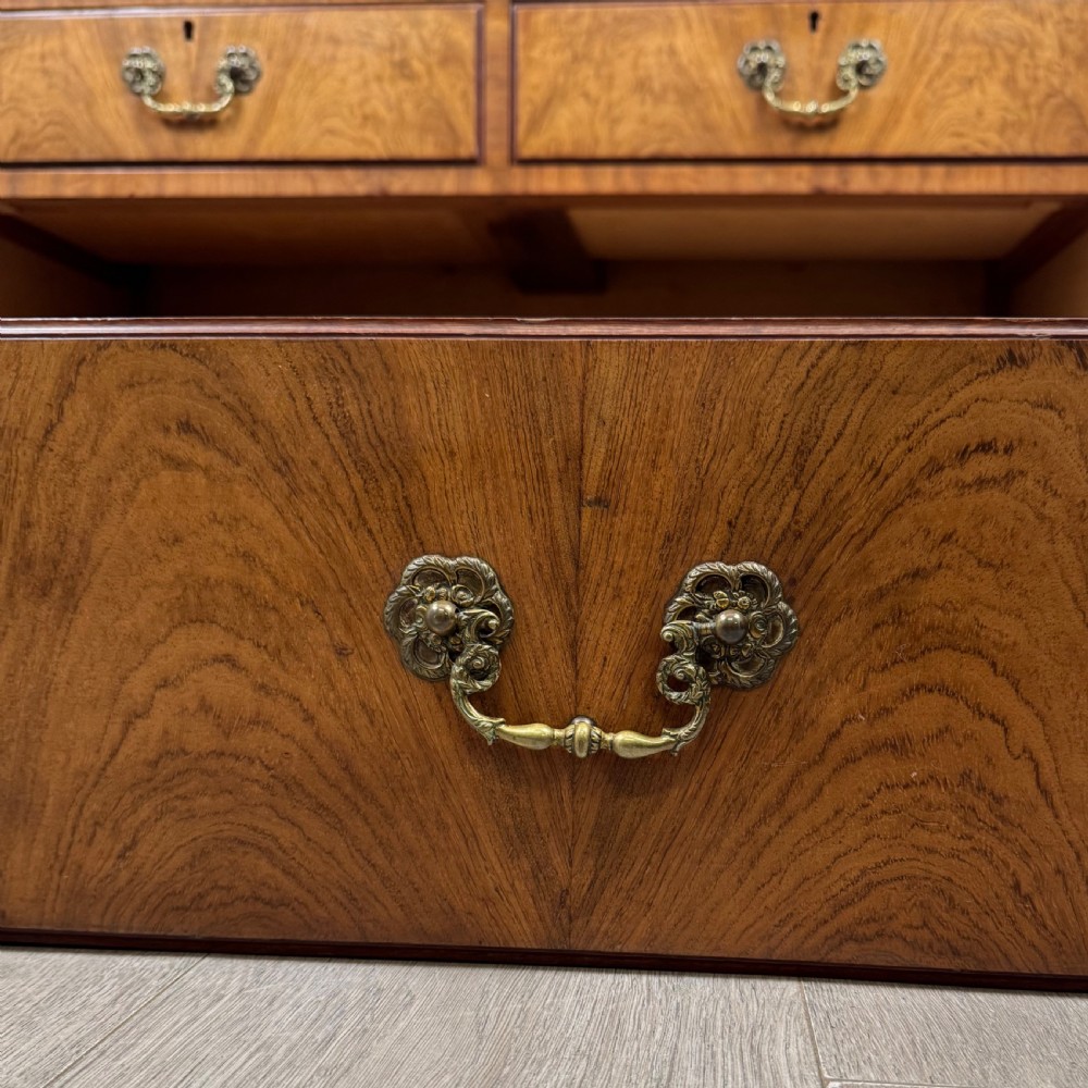  Antique 20th Century Low Chest Of Drawers In Walnut  View XI
