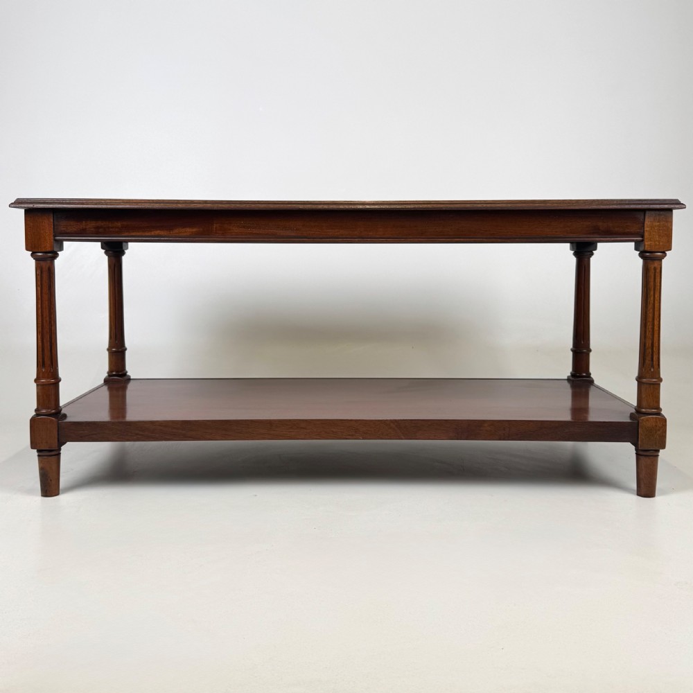  Antique 20th Century Good Quality Coffee Table In Mahogany 
