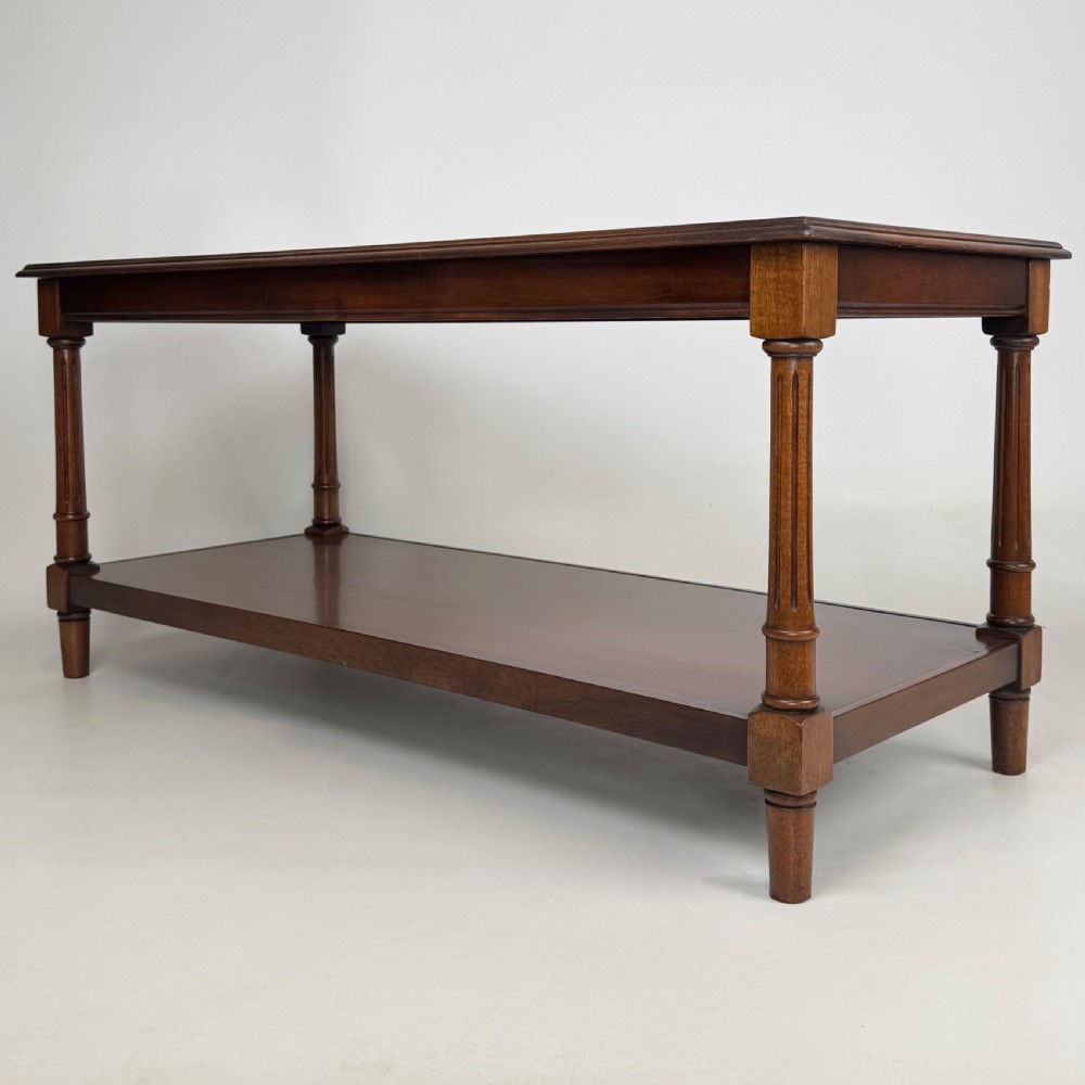  Antique 20th Century Good Quality Coffee Table In Mahogany  View II