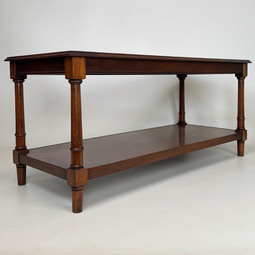  Antique 20th Century Good Quality Coffee Table In Mahogany  View IV
