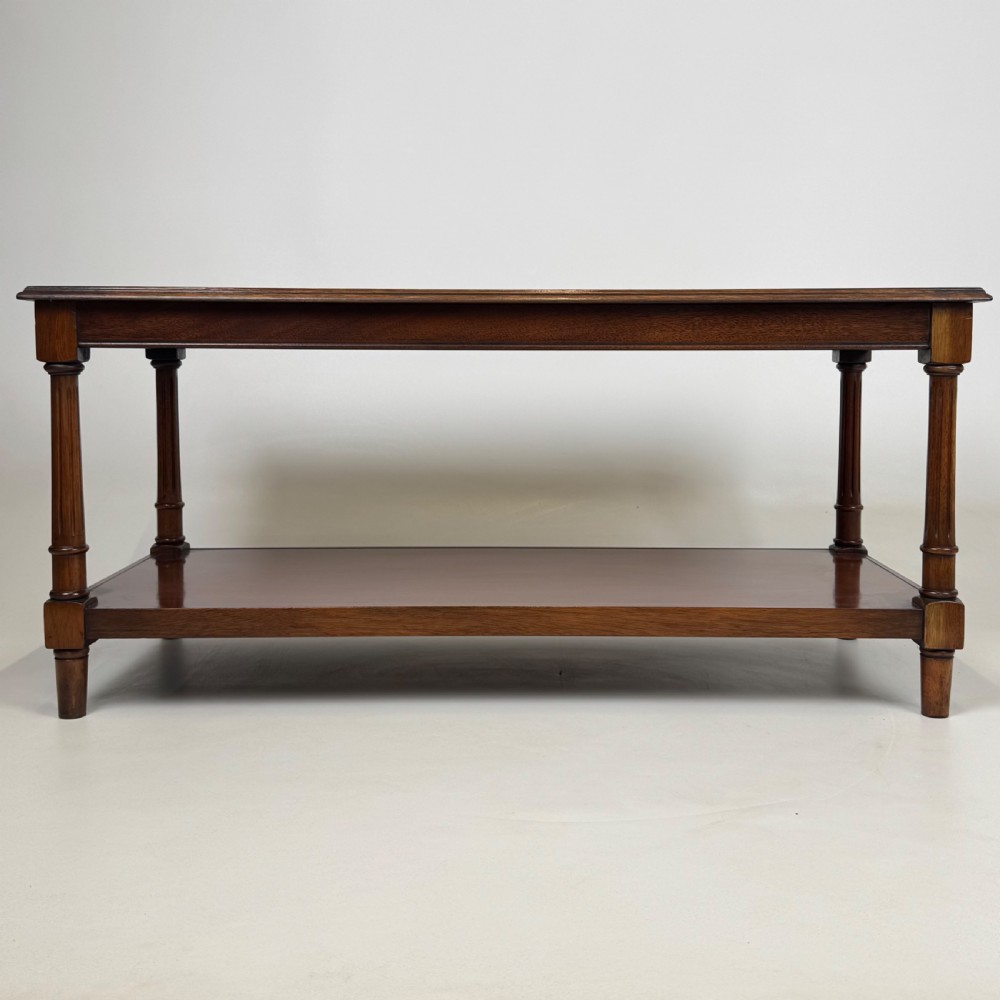  Antique 20th Century Good Quality Coffee Table In Mahogany  View V