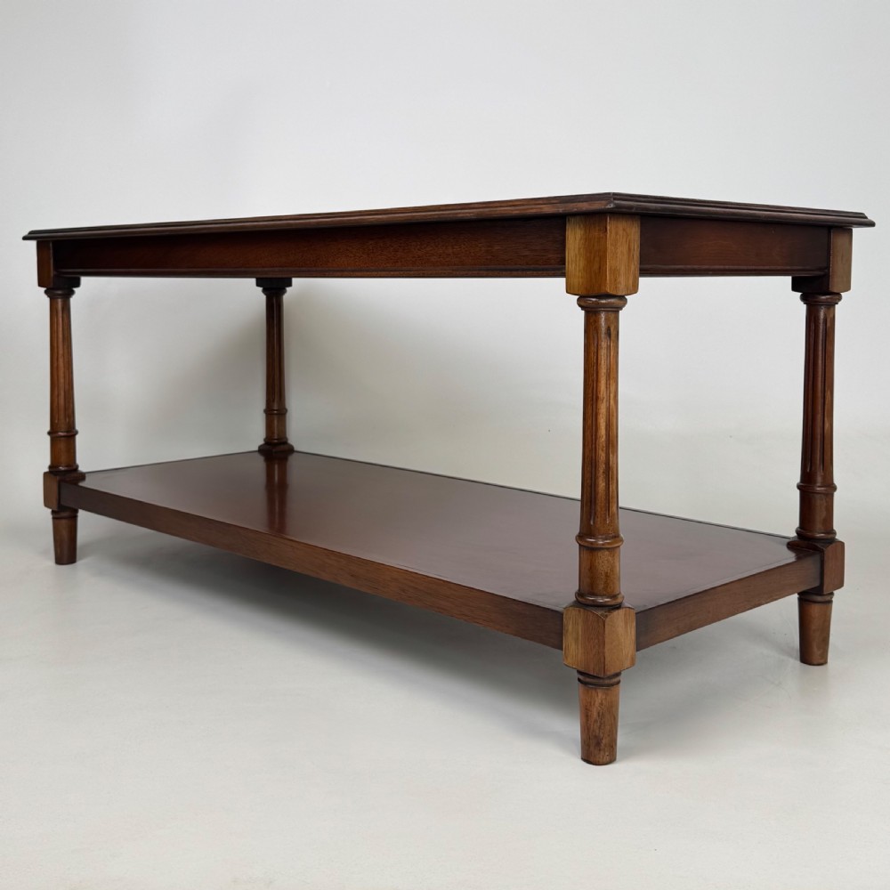  Antique 20th Century Good Quality Coffee Table In Mahogany  View VI
