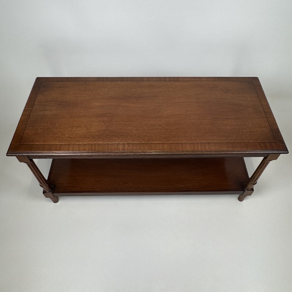  Antique 20th Century Good Quality Coffee Table In Mahogany  View IX