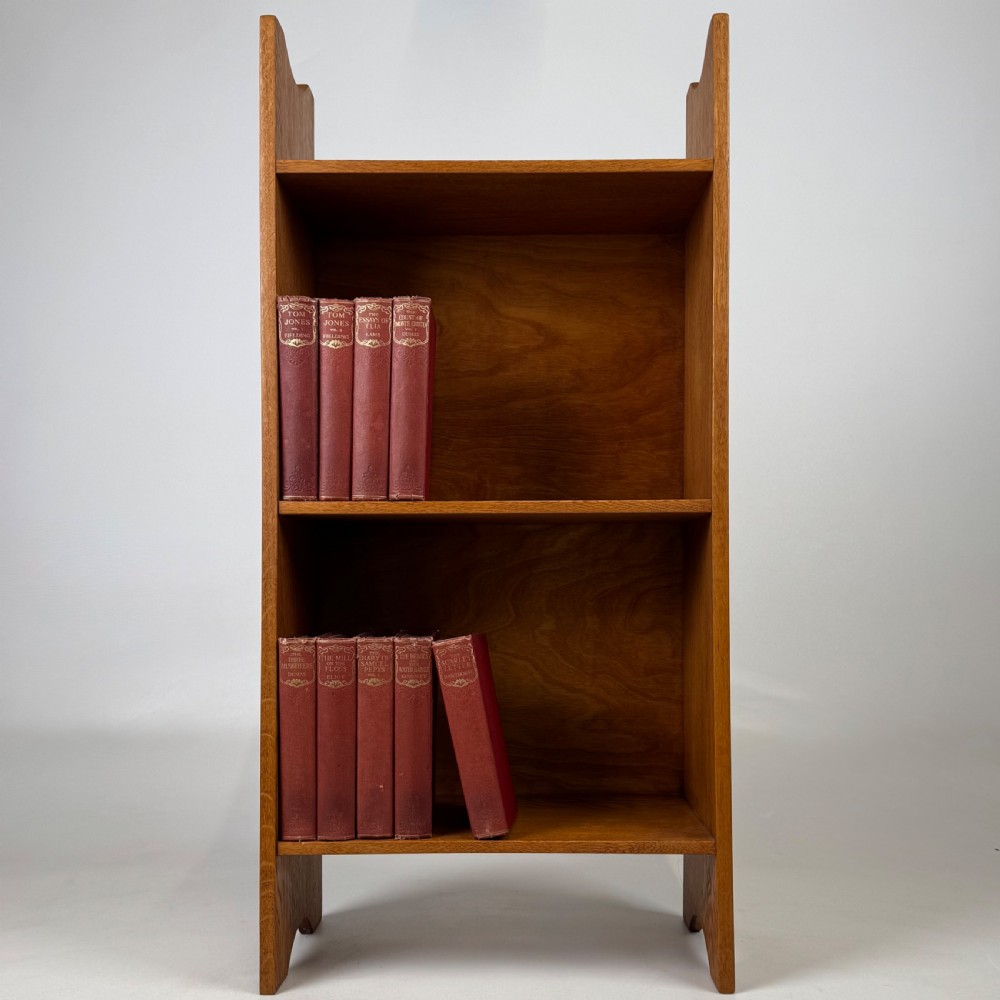Antique 20th Century Good Quality Small Golden Oak Bookcase 