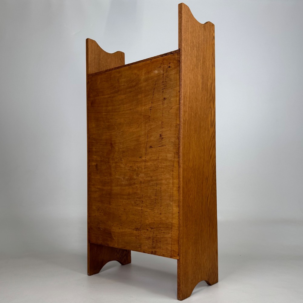 Antique 20th Century Good Quality Small Golden Oak Bookcase  View VIII