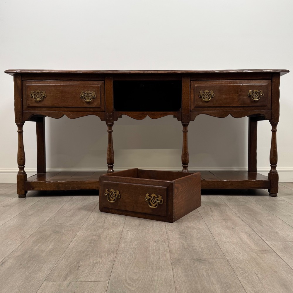  Antique 20th Century Fine Quality Dresser Base In Oak  View X