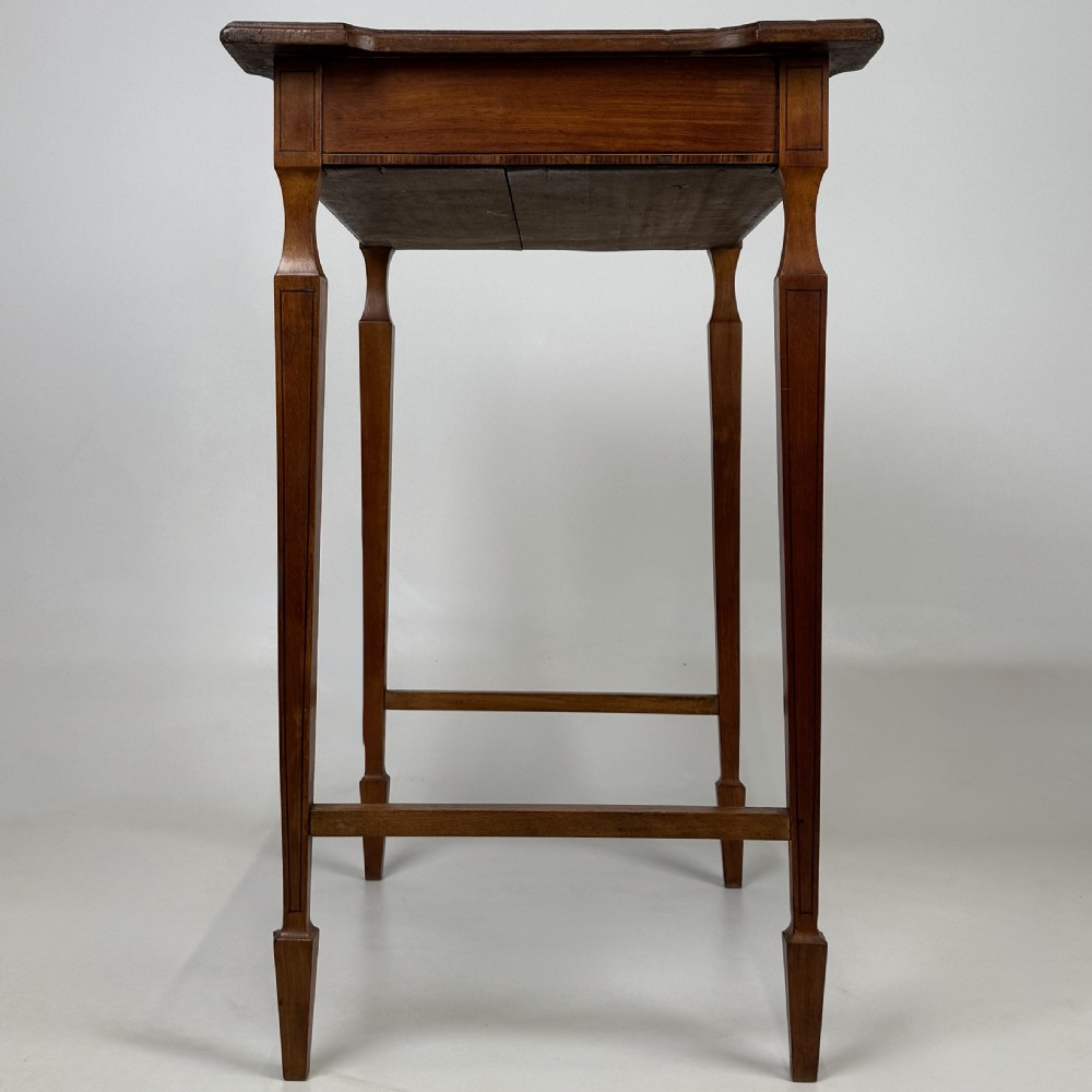 Antique 19th Century Good Quality Satinwood Side Table  View III