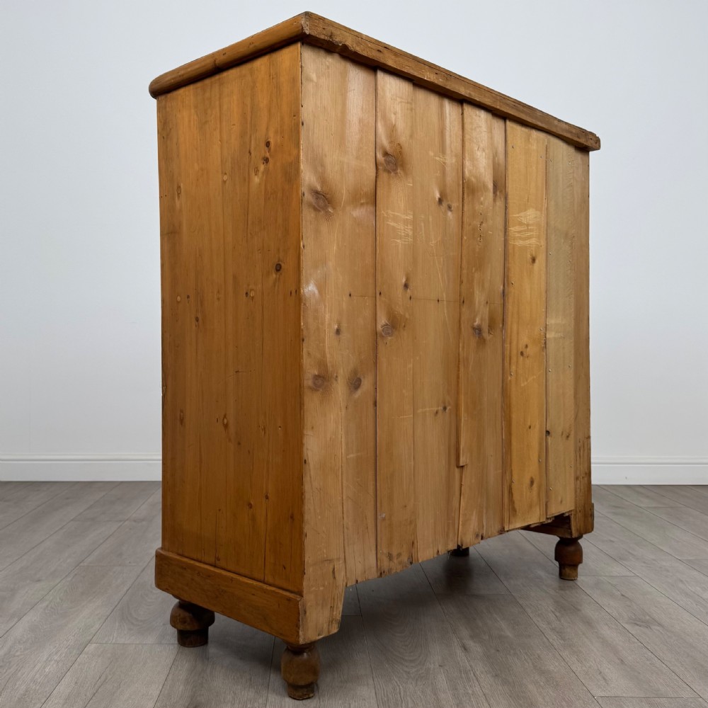  Antique 19th Century Farmhouse Pine Chest Of Drawers  View IV