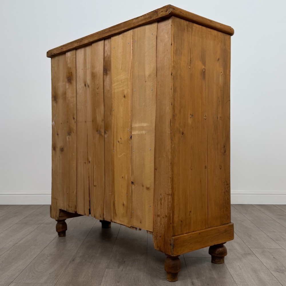  Antique 19th Century Farmhouse Pine Chest Of Drawers  View VI