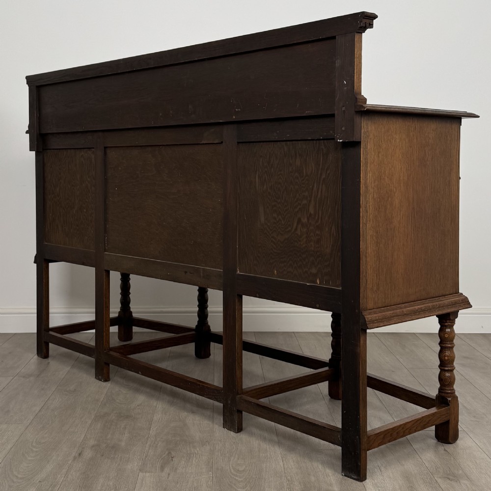 Antique 20th Century Fine Quality Jacobean Style Oak Sideboard  View VII