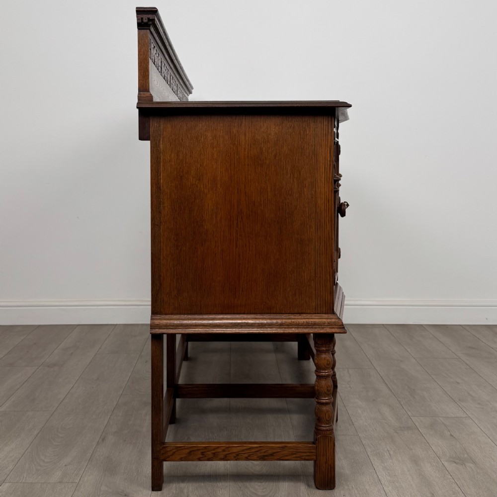 Antique 20th Century Fine Quality Jacobean Style Oak Sideboard  View VIII