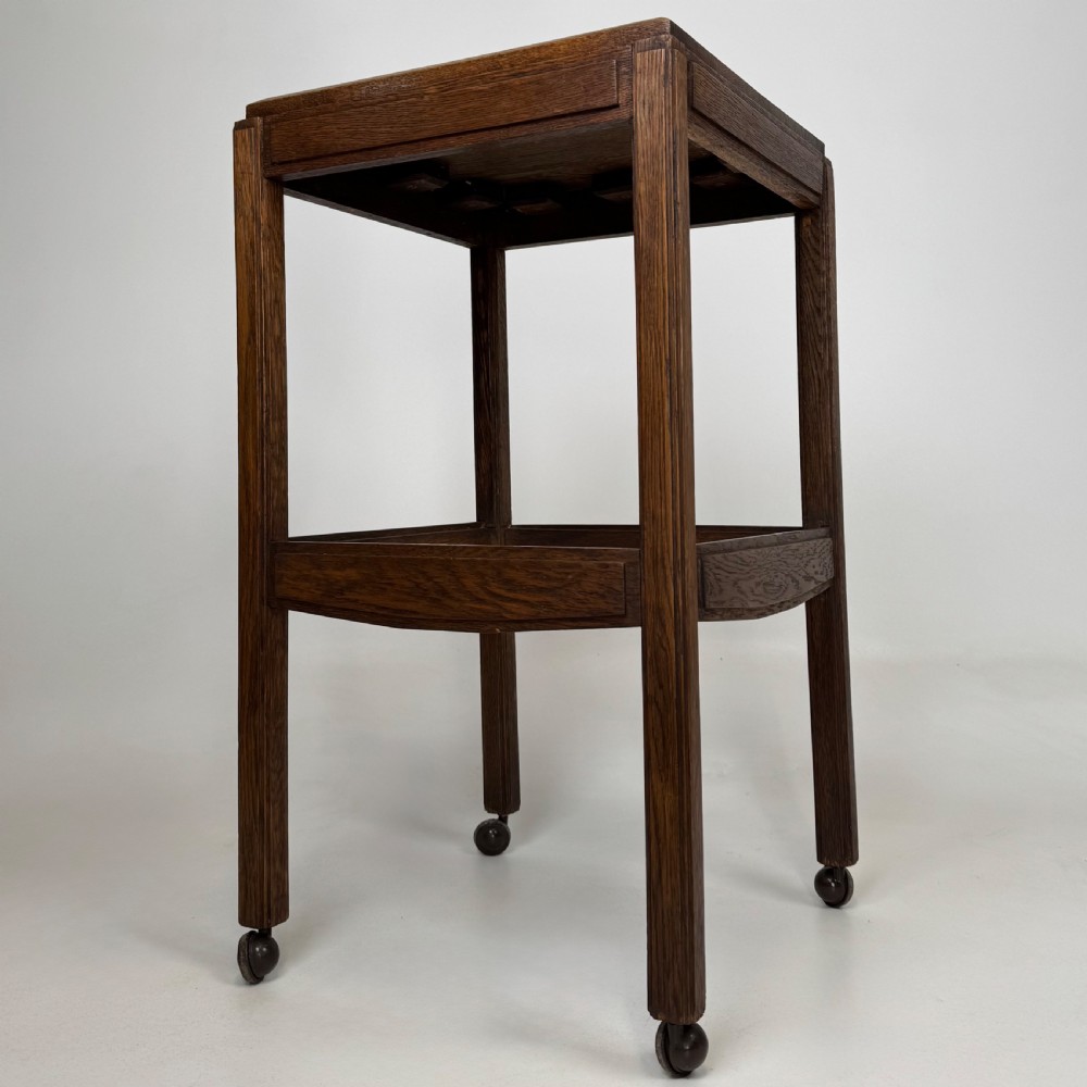  Antique 20th Century Good Quality Side Table In Oak  View II