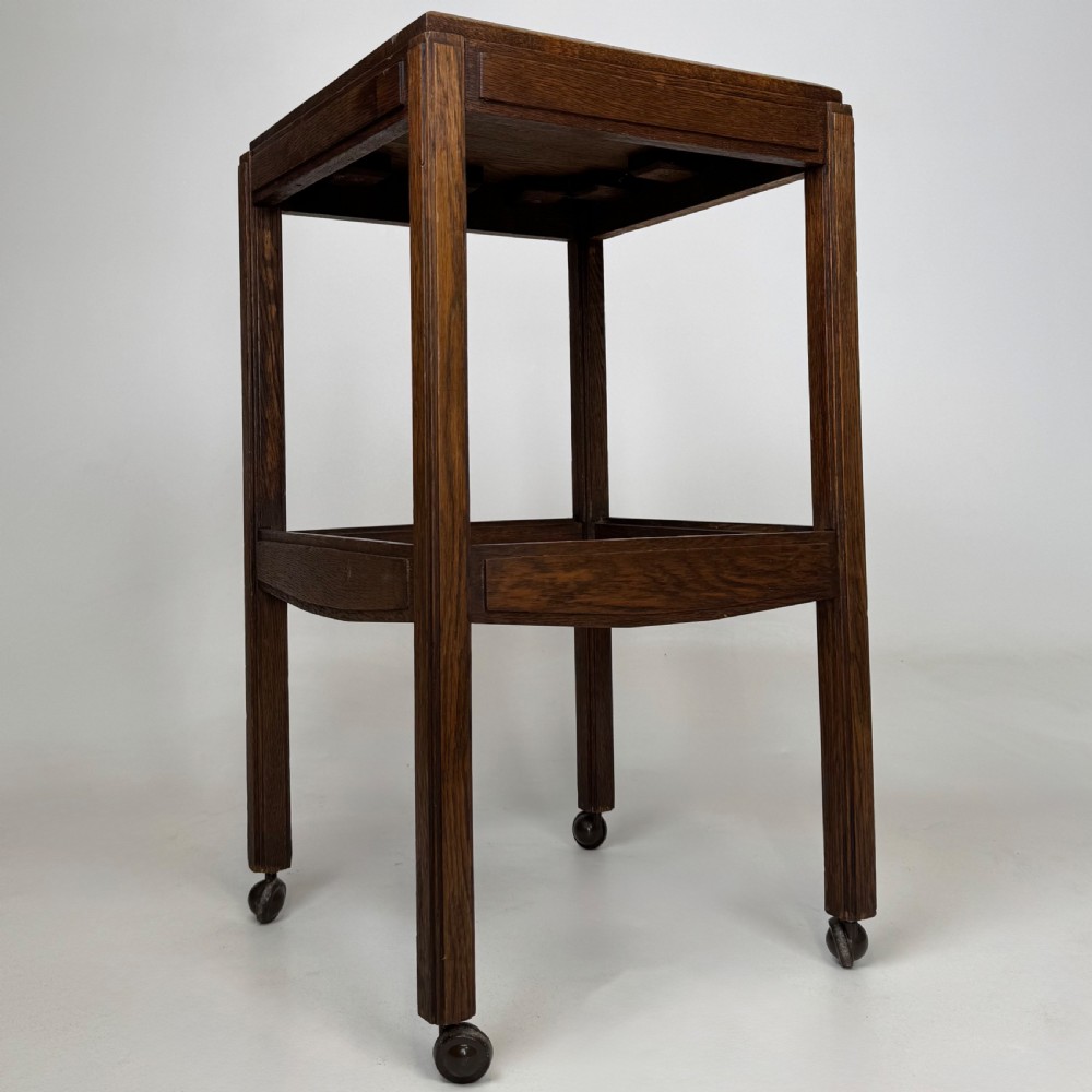  Antique 20th Century Good Quality Side Table In Oak  View VIII