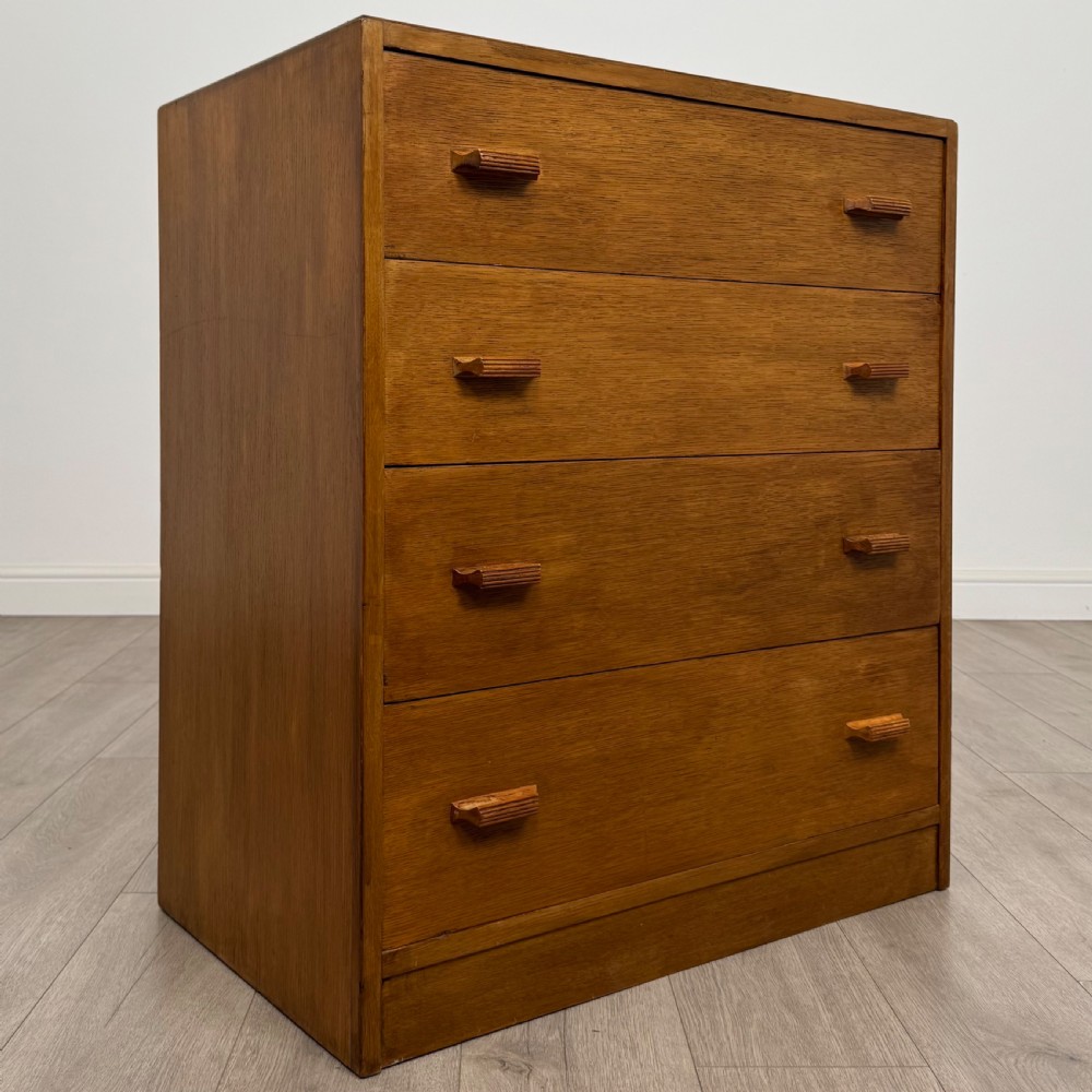 Antique 20th Century Good Quality Chest Of Drawers In Oak  View VIII
