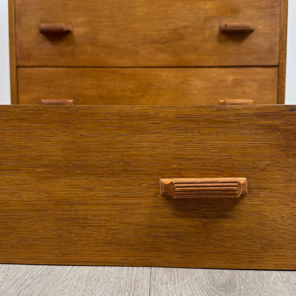 Antique 20th Century Good Quality Chest Of Drawers In Oak  View XI