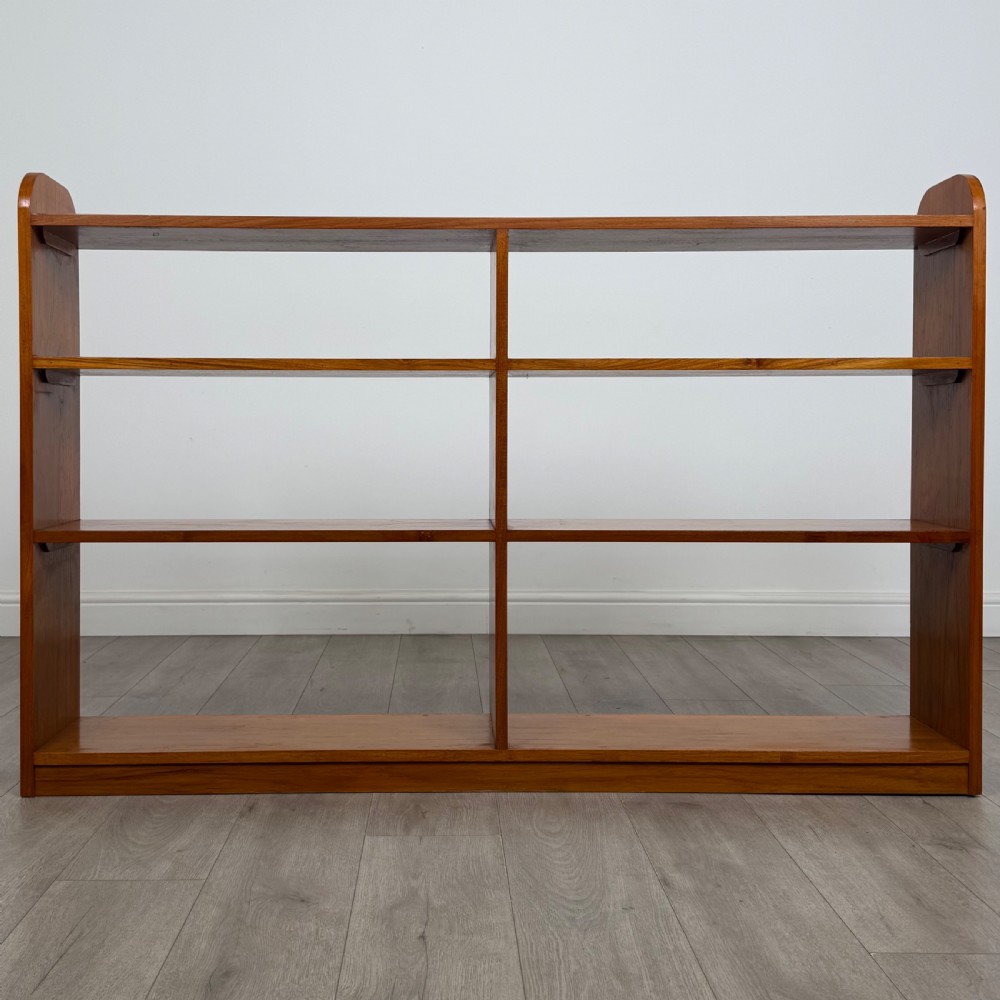 Antique 20th Century Large Open Bookcase In Oak View IX