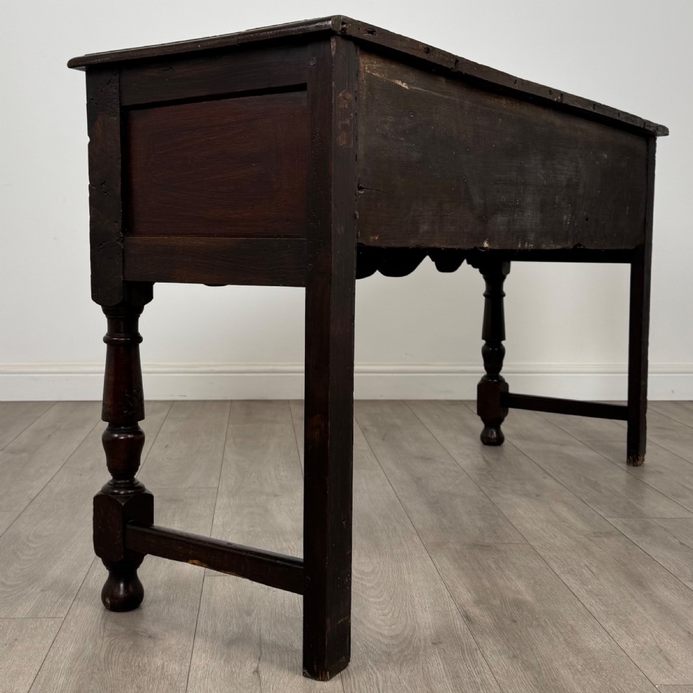 Antique 18th Century Jacobean Style Dresser Base In Oak View IV