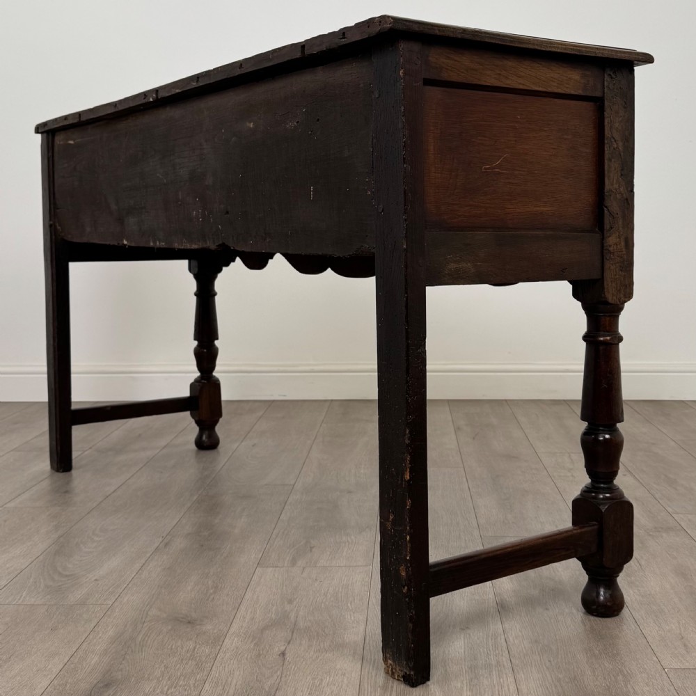 Antique 18th Century Jacobean Style Dresser Base In Oak View VI