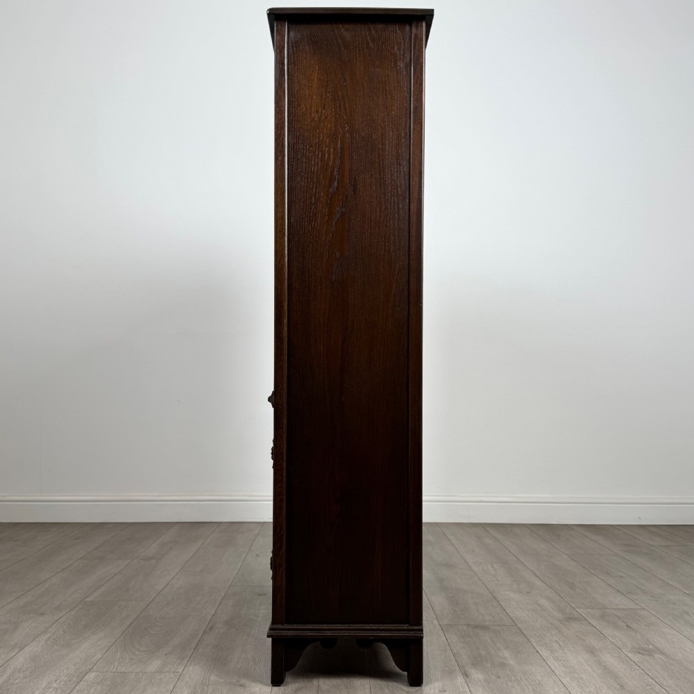 Antique 20th Century Open Bookcase In Oak  View V