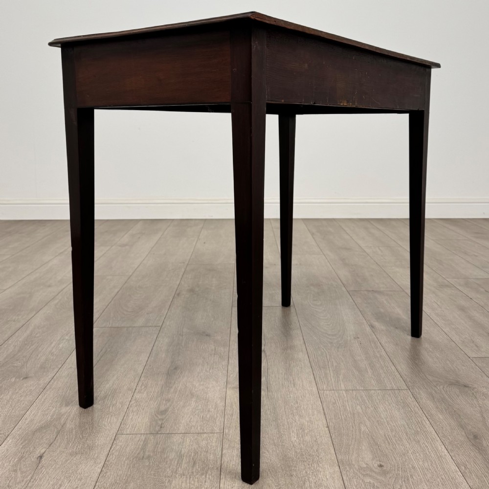 Antique 18th Century Good Quality Writing Table In Mahogany  View IV