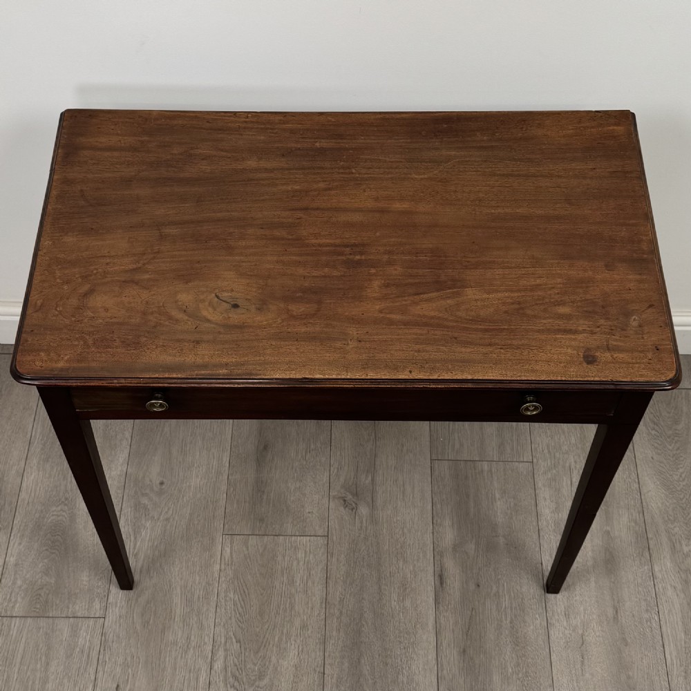 Antique 18th Century Good Quality Writing Table In Mahogany  View IX