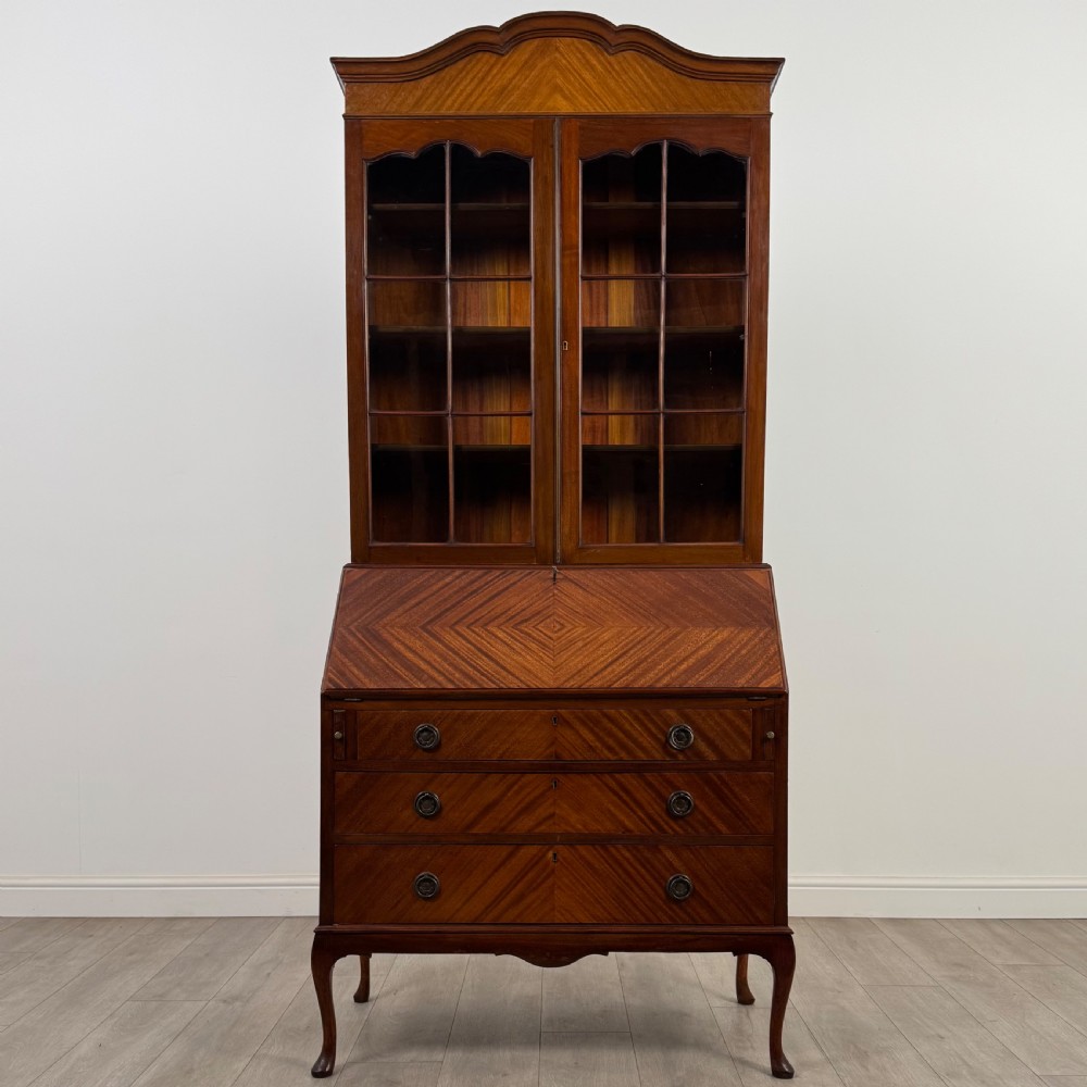  Antique 20th Century Bureau Bookcase In Mahogany  View II