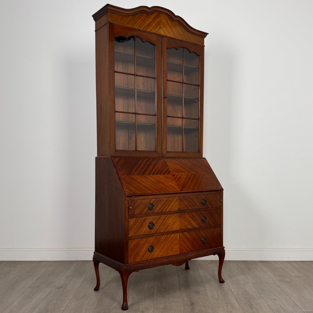  Antique 20th Century Bureau Bookcase In Mahogany  View X