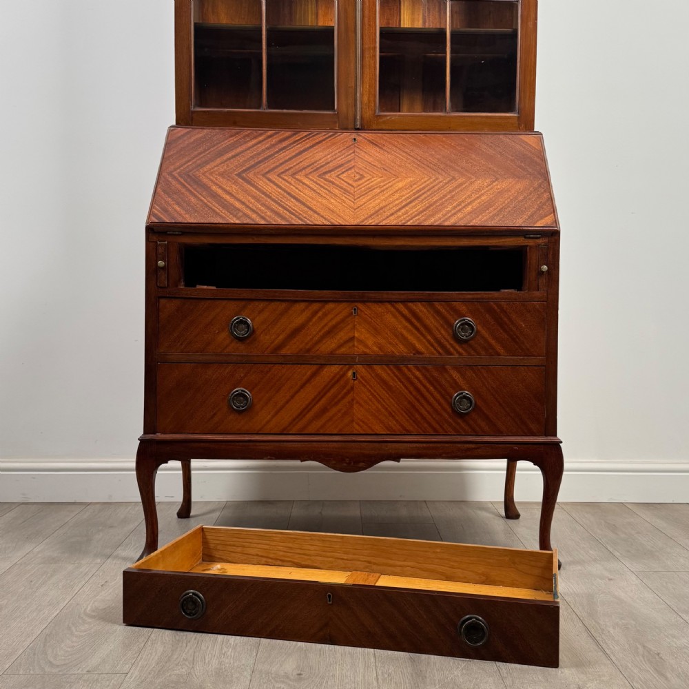  Antique 20th Century Bureau Bookcase In Mahogany  View XIII