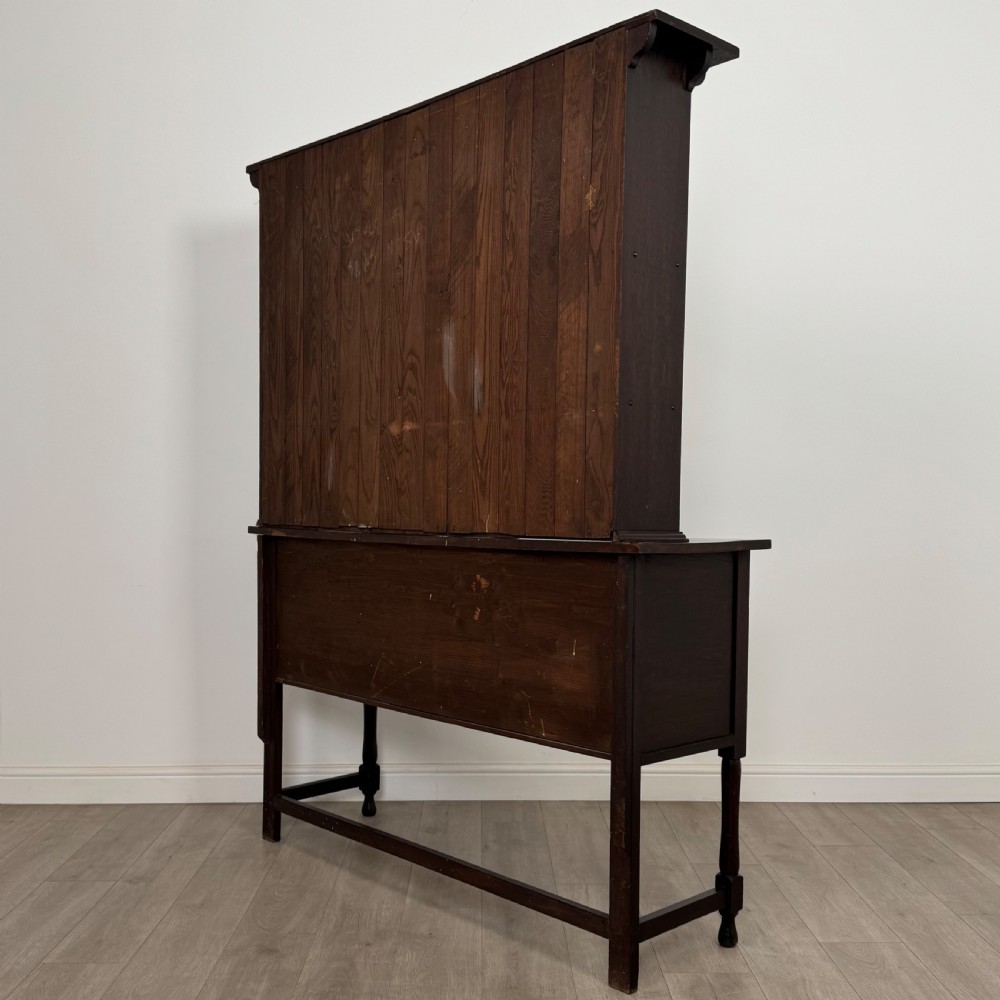 Antique 20th Century Art Nouveau Style Dresser In Oak View VII