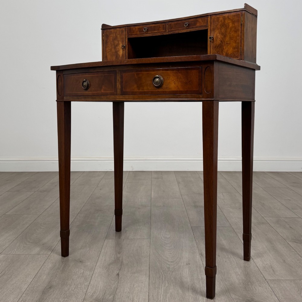 Antique 20th Century Small Writing Table In Mahogany  View III