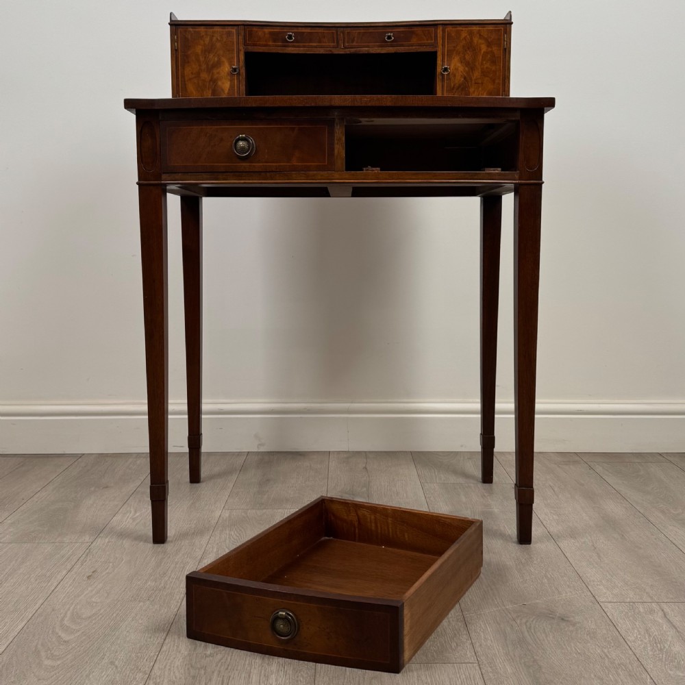 Antique 20th Century Small Writing Table In Mahogany  View X