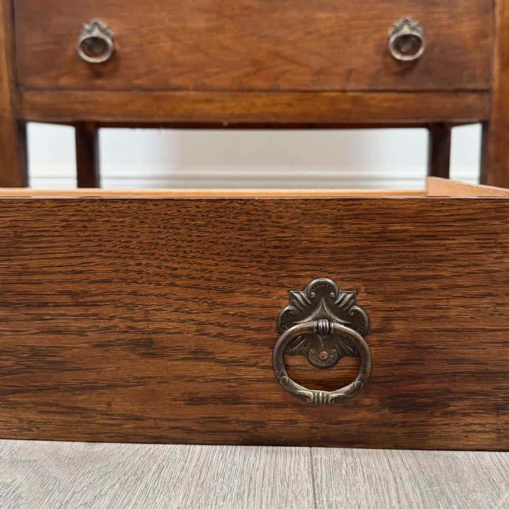 Antique 20th Century Good Quality Chest Of Drawers In Oak  View IX