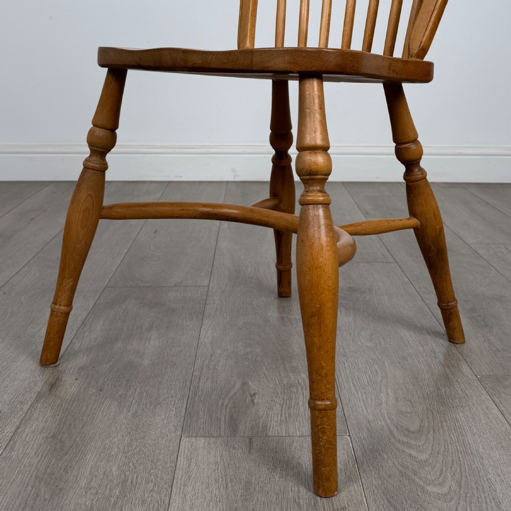 Antique 20th Century Set Of 6 Ash Windsor Dining Chairs  View VI