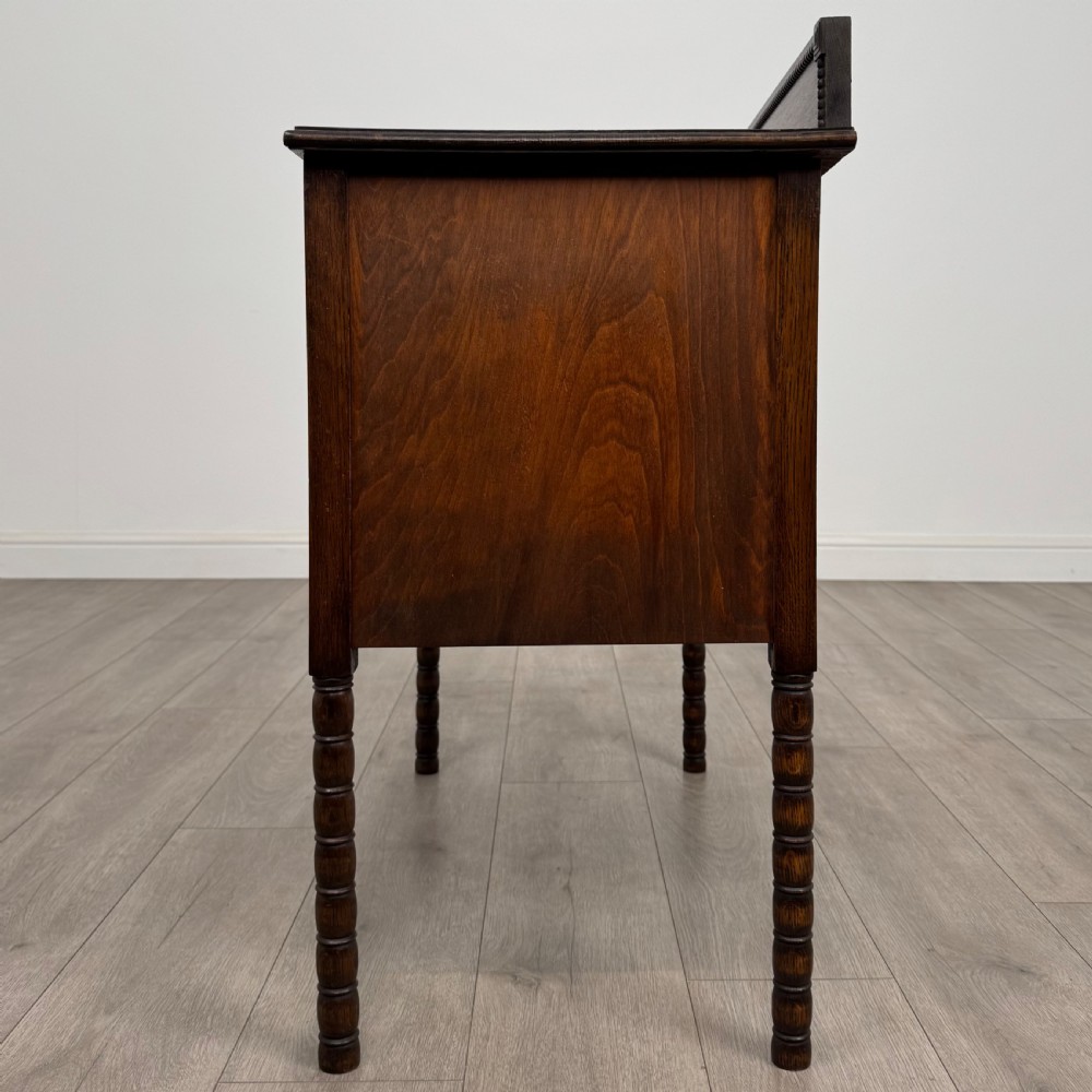 Antique 20th Century Bobbin Turned Chest Of Drawers In Oak  View III