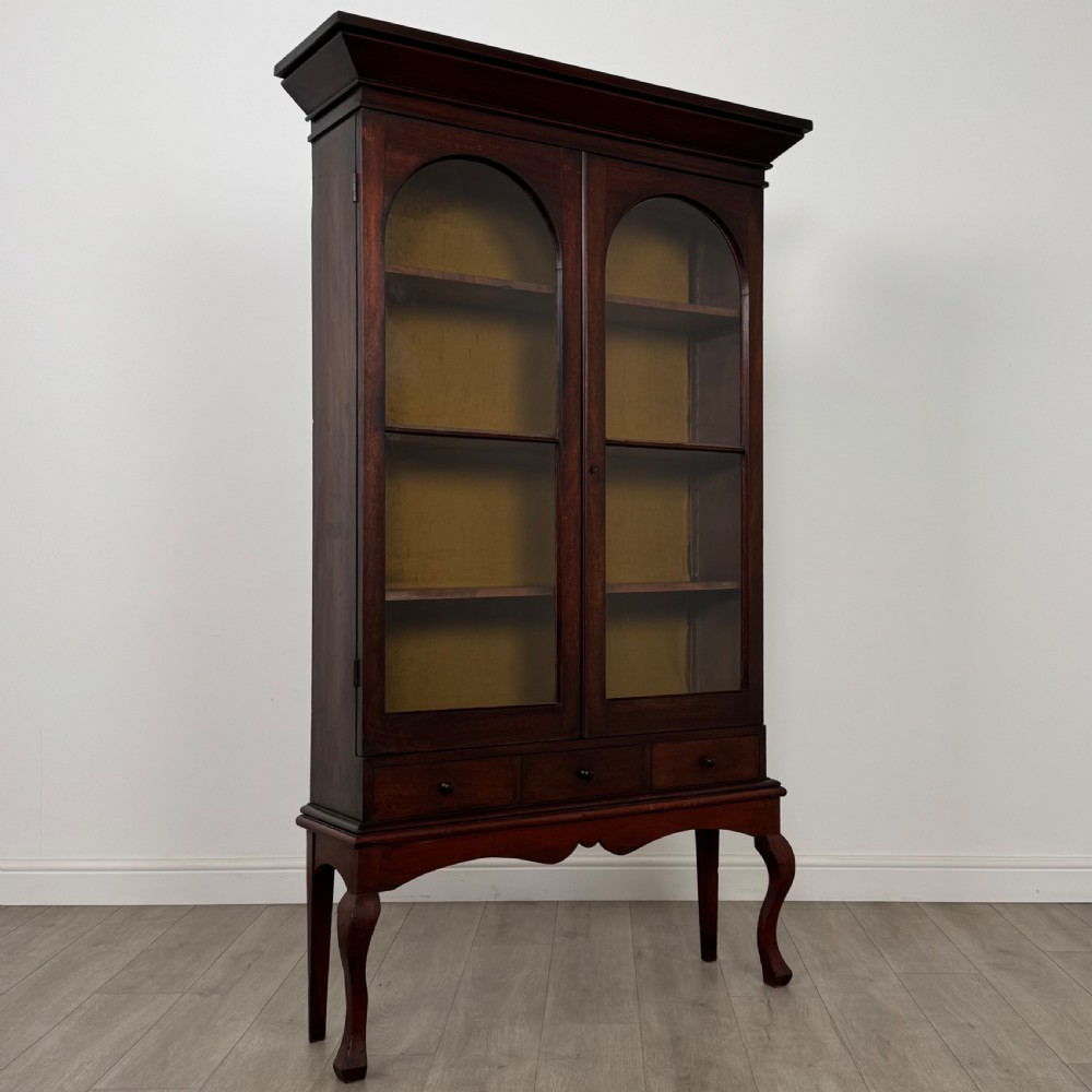  Antique 18th Century Fine Quality Display Cabinet In Mahogany View X