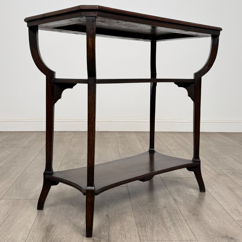 Antique 20th Century Good Quality Side Table In Oak  View VIII