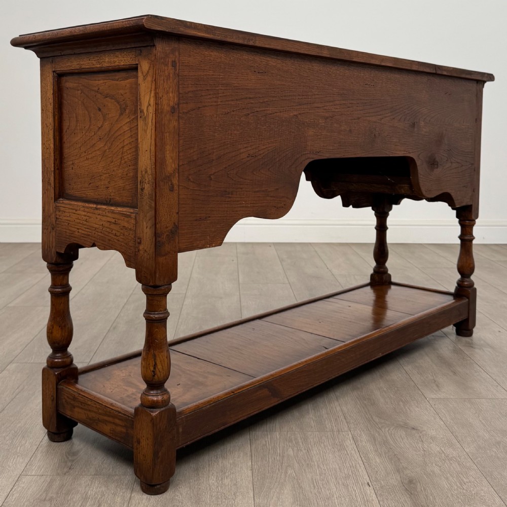  Antique 20th Century Fine Quality Small Oak Dresser Base View IV