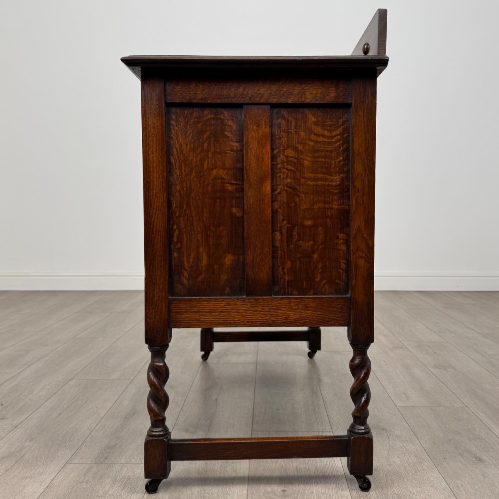 Antique 20th Century Barley Twist Chest Of Drawers In Oak View III