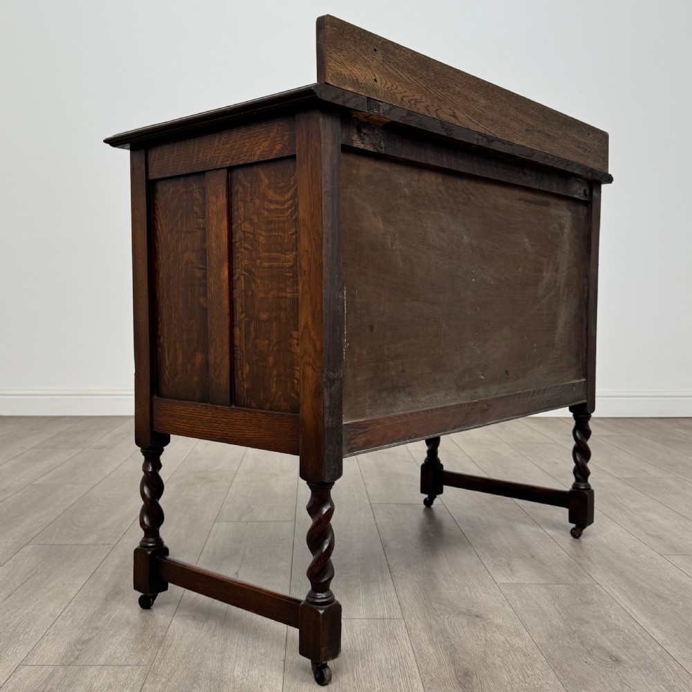 Antique 20th Century Barley Twist Chest Of Drawers In Oak View IV