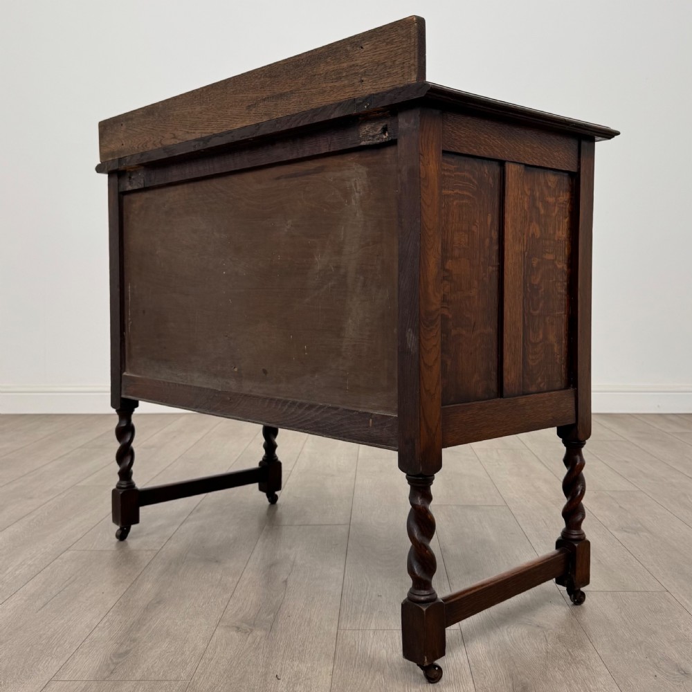 Antique 20th Century Barley Twist Chest Of Drawers In Oak View VI